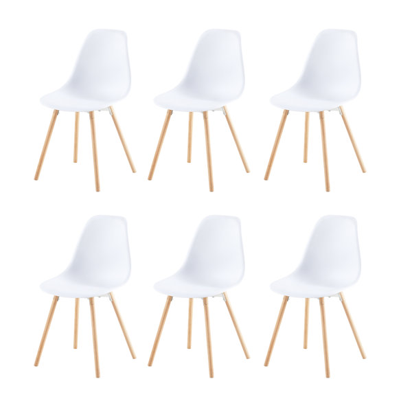 Mikado Living Kingston Dining Chair in White Wayfair.co.uk